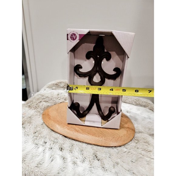 Antique Style Rustic Fleur De Lis Coat Hook, hat hook, towel hook - Picture 3 of 8